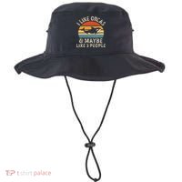 I Like Orcas And Maybe 3 People Orca Killer Whale Retro Bucket Hat thumb 0