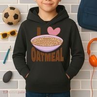 I Love Oatmeal Kids Hoodie thumb 2