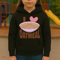 I Love Oatmeal Kids Hoodie thumb 3