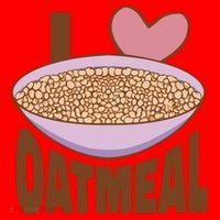 I Love Oatmeal Santa Hat thumb 1