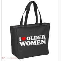 I Love Older Women Tote Bag thumb 2