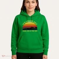 Its Lights Out And Away We Go Retro Sunset Formula Racing Hoodie thumb 5