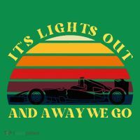 Its Lights Out And Away We Go Retro Sunset Formula Racing Long Sleeve Shirt thumb 2