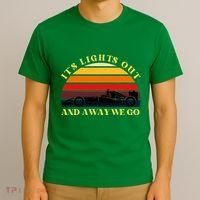 Its Lights Out And Away We Go Retro Sunset Formula Racing T-Shirt thumb 3