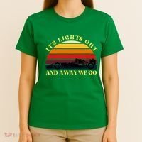 Its Lights Out And Away We Go Retro Sunset Formula Racing T-Shirt thumb 4