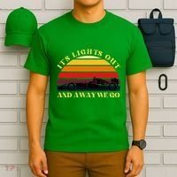 Its Lights Out And Away We Go Retro Sunset Formula Racing T-Shirt thumb 6