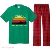 Its Lights Out And Away We Go Retro Sunset Formula Racing Pajama Set thumb 0