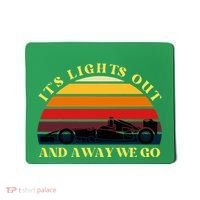 Its Lights Out And Away We Go Retro Sunset Formula Racing Mousepad thumb 0