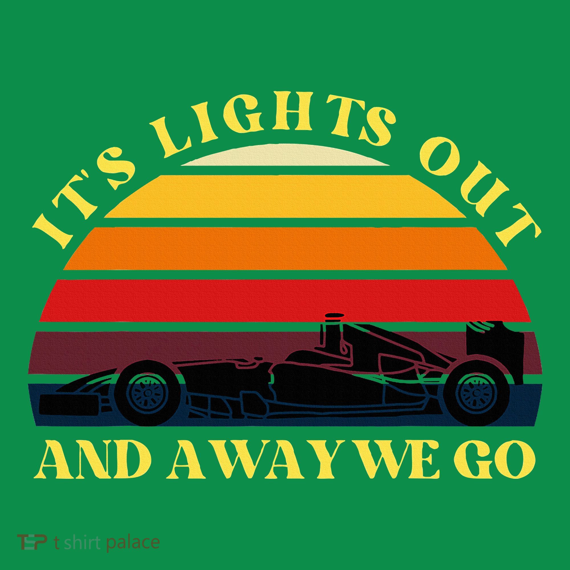 Its Lights Out And Away We Go Retro Sunset Formula Racing Mousepad