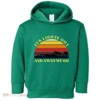 Its Lights Out And Away We Go Retro Sunset Formula Racing Toddler Hoodie thumb 0