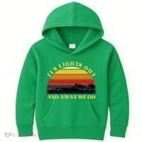 Its Lights Out And Away We Go Retro Sunset Formula Racing Kids Hoodie thumb 0