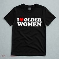 I Love Older Women I Heart Older Women Funny Valentines Day T-Shirt thumb 5