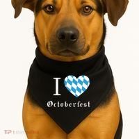 I Love Octoberfest USA-Made Doggie Bandana thumb 1