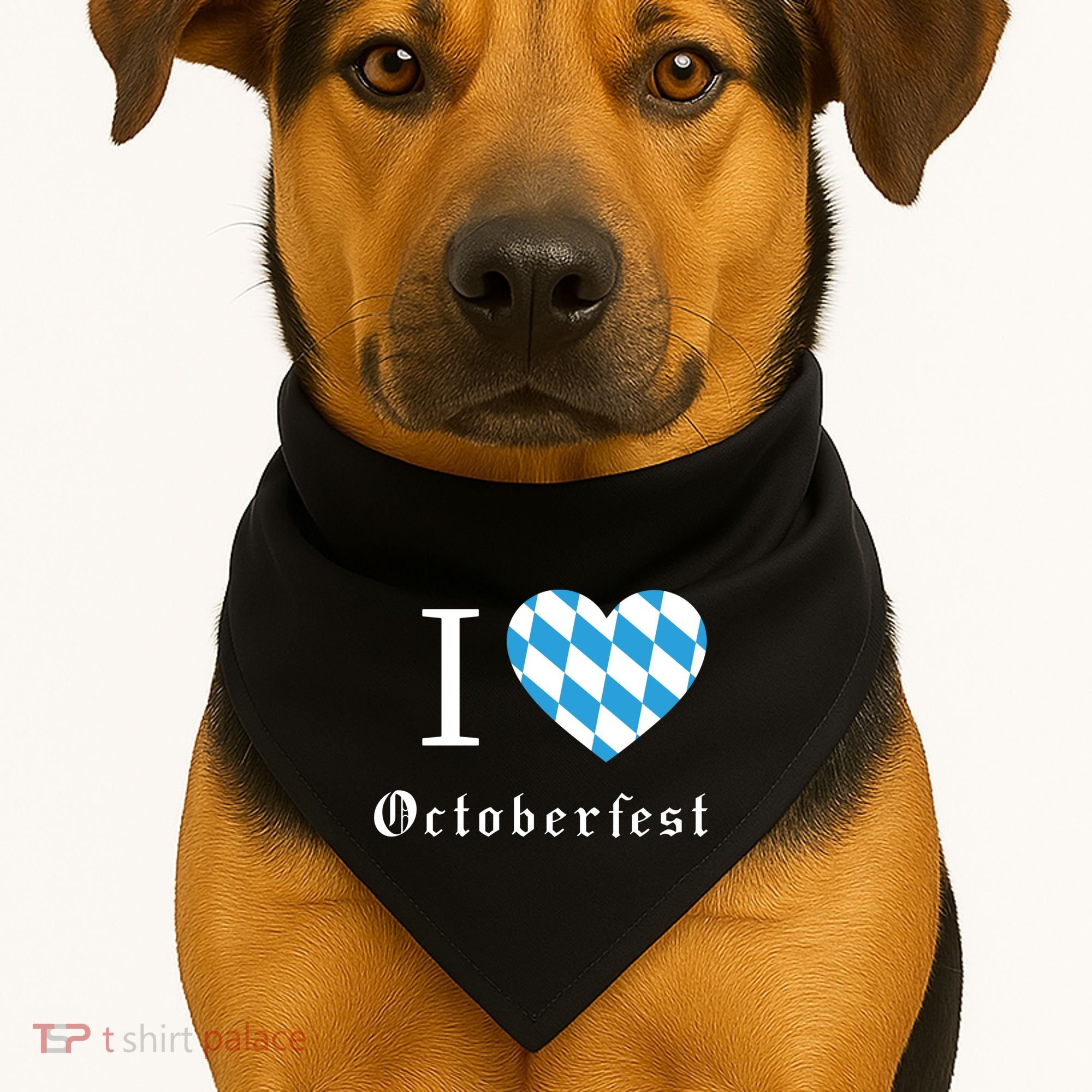 I Love Octoberfest USA-Made Doggie Bandana