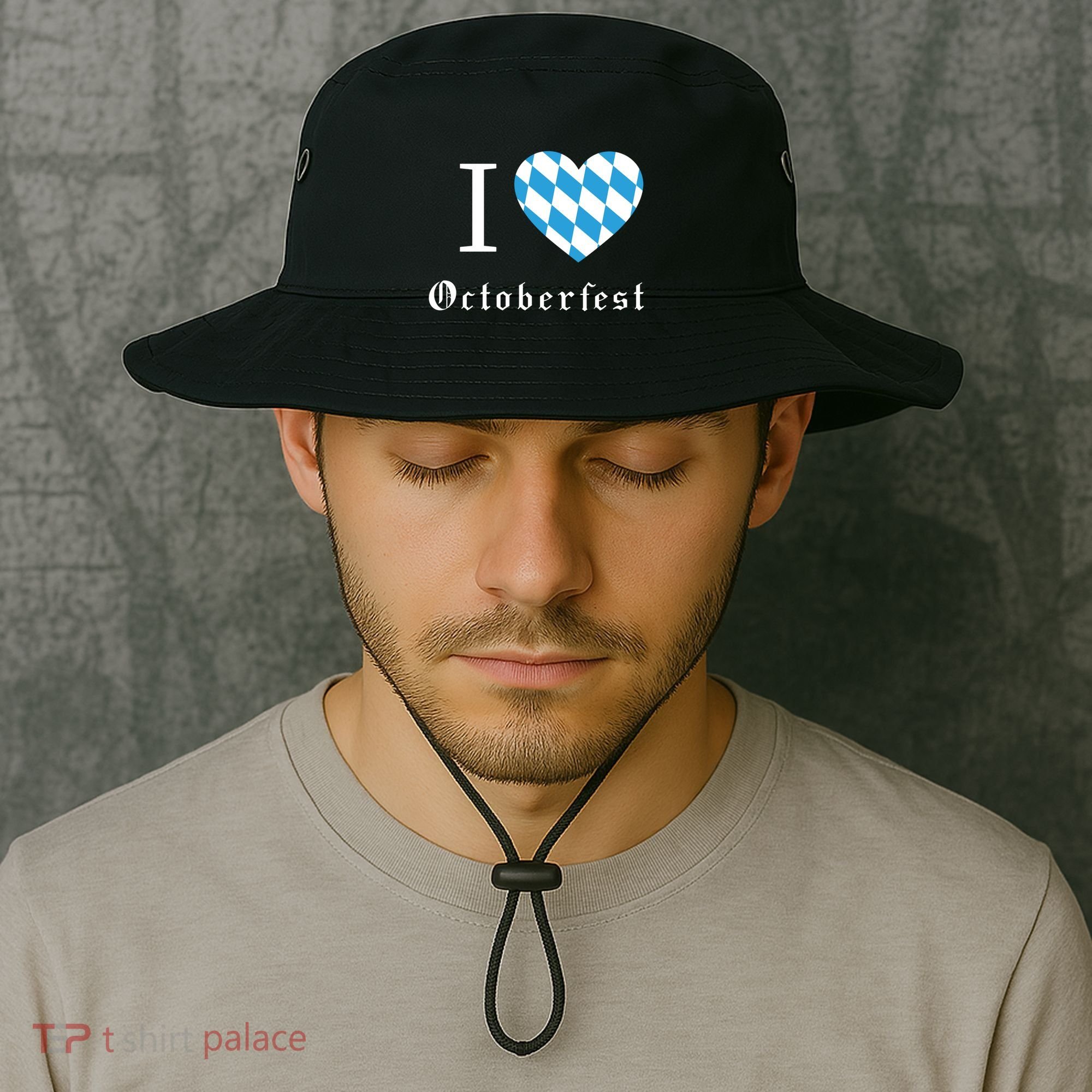 I Love Octoberfest Bucket Hat