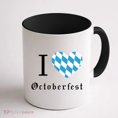 I Love Octoberfest Coffee Mug back
