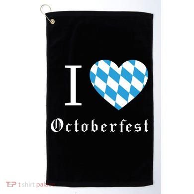 I Love Octoberfest Golf Towel