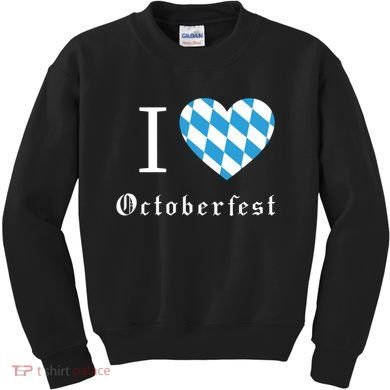 I Love Octoberfest Kids Sweatshirt