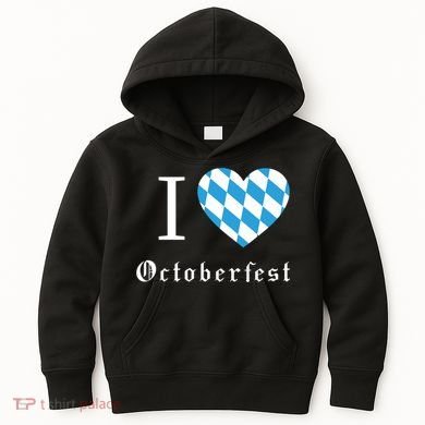 I Love Octoberfest Kids Hoodie