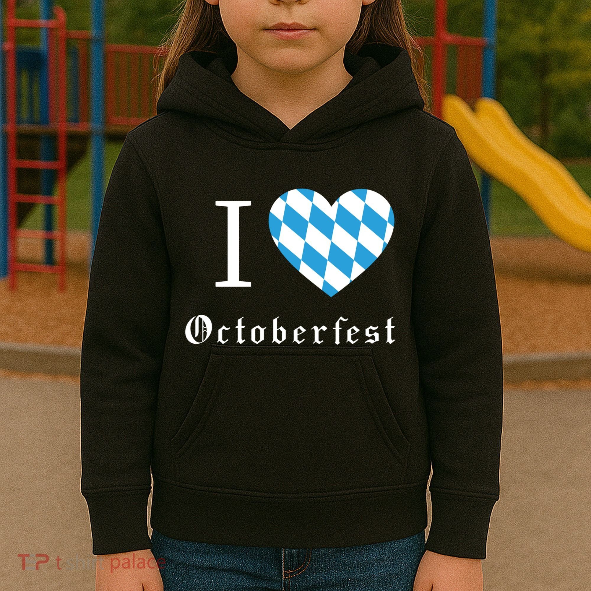 I Love Octoberfest Kids Hoodie