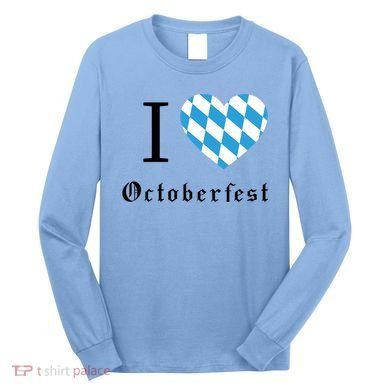 I Love Octoberfest Long Sleeve Shirt