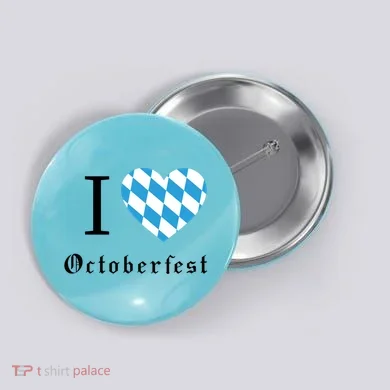 I Love Octoberfest Button
