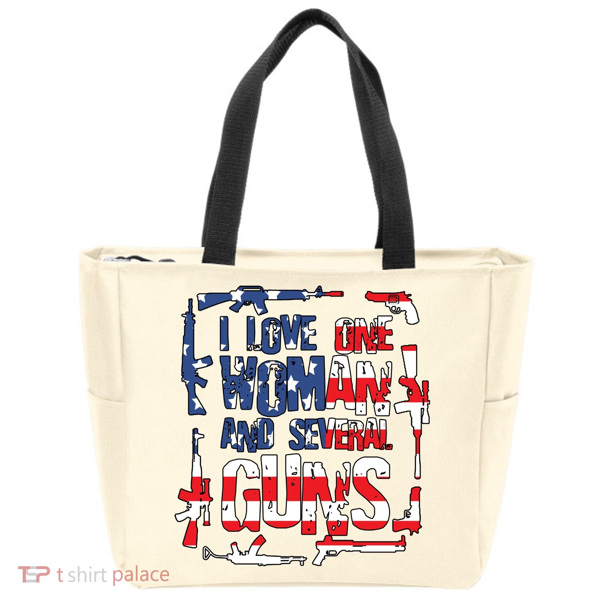 I Love One Woman And Several Guns Tote Bag