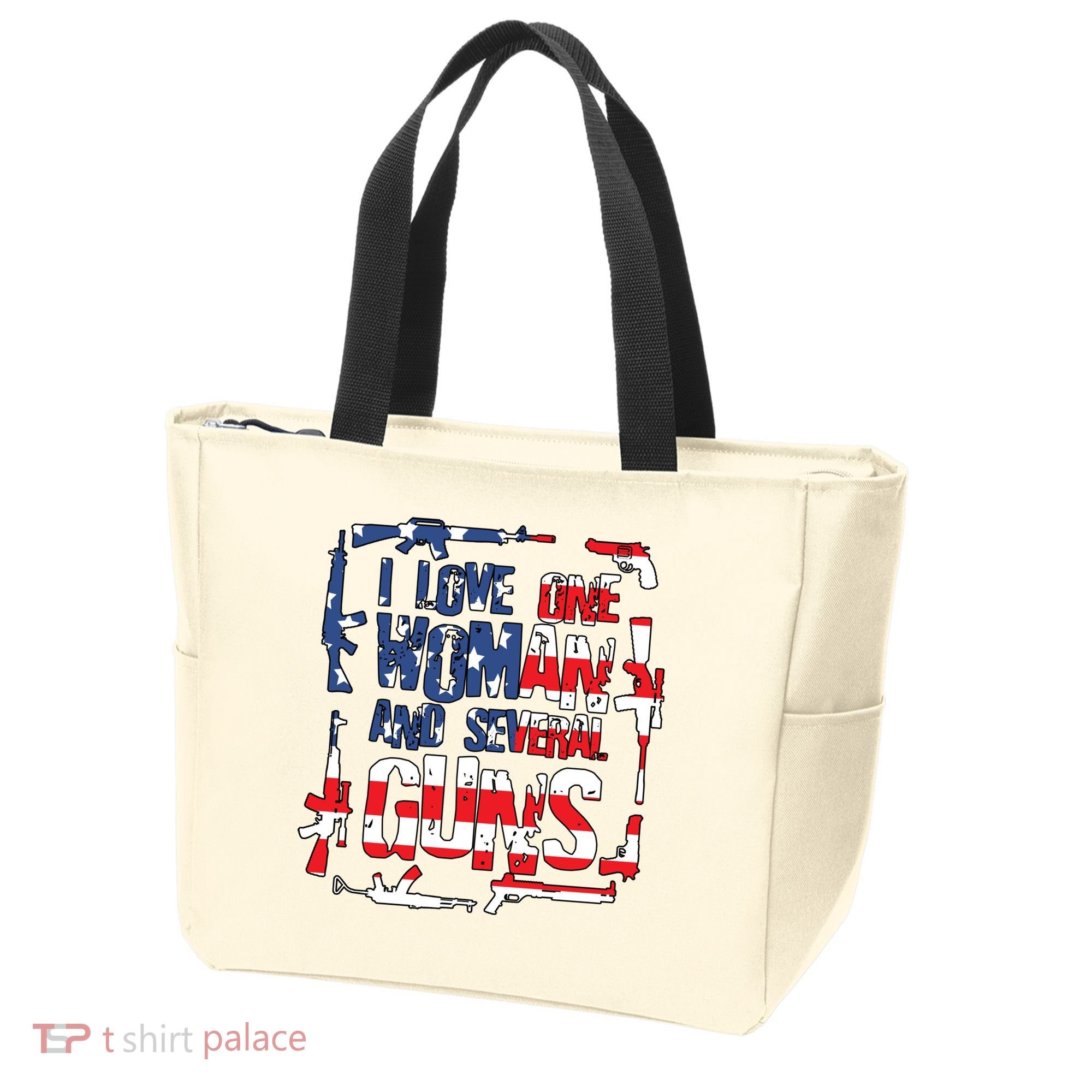 I Love One Woman And Several Guns Tote Bag