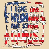 I Love One Woman And Several Guns Tote Bag thumb 4