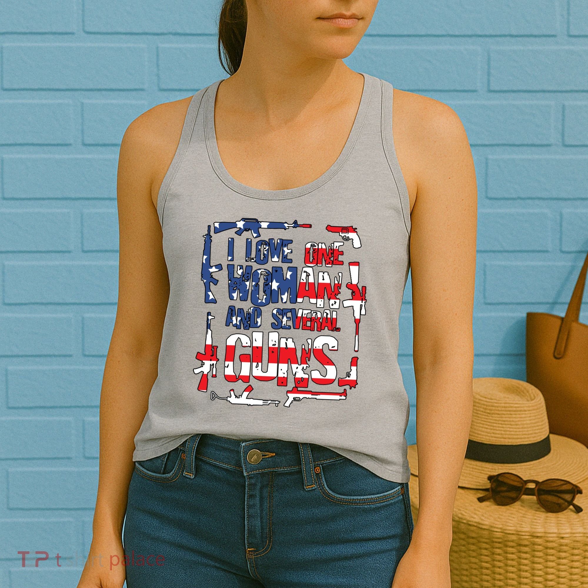 I Love One Woman And Several Guns Women's Tank Top