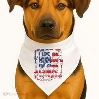 I Love One Woman And Several Guns USA-Made Doggie Bandana thumb 1