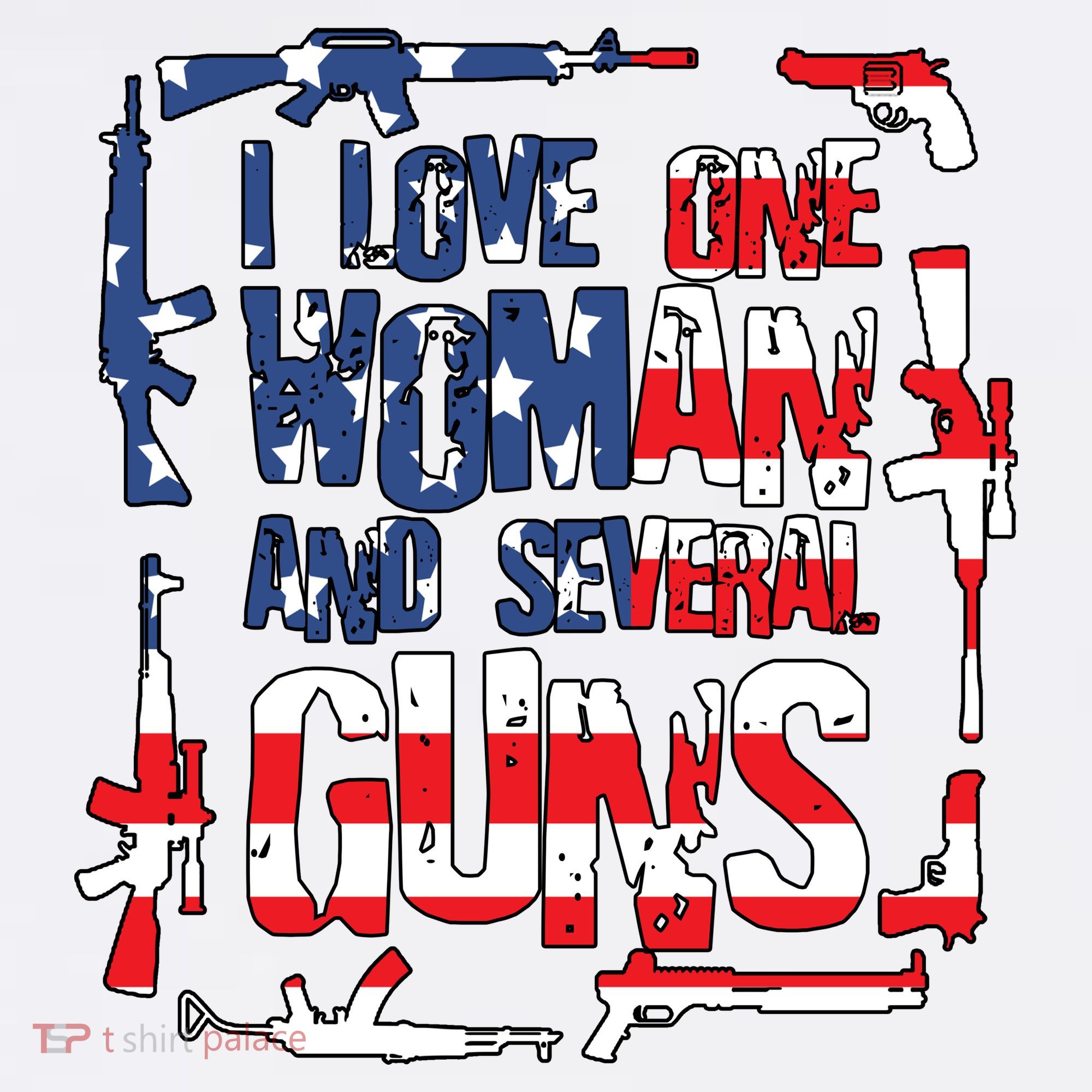 I Love One Woman And Several Guns Apron