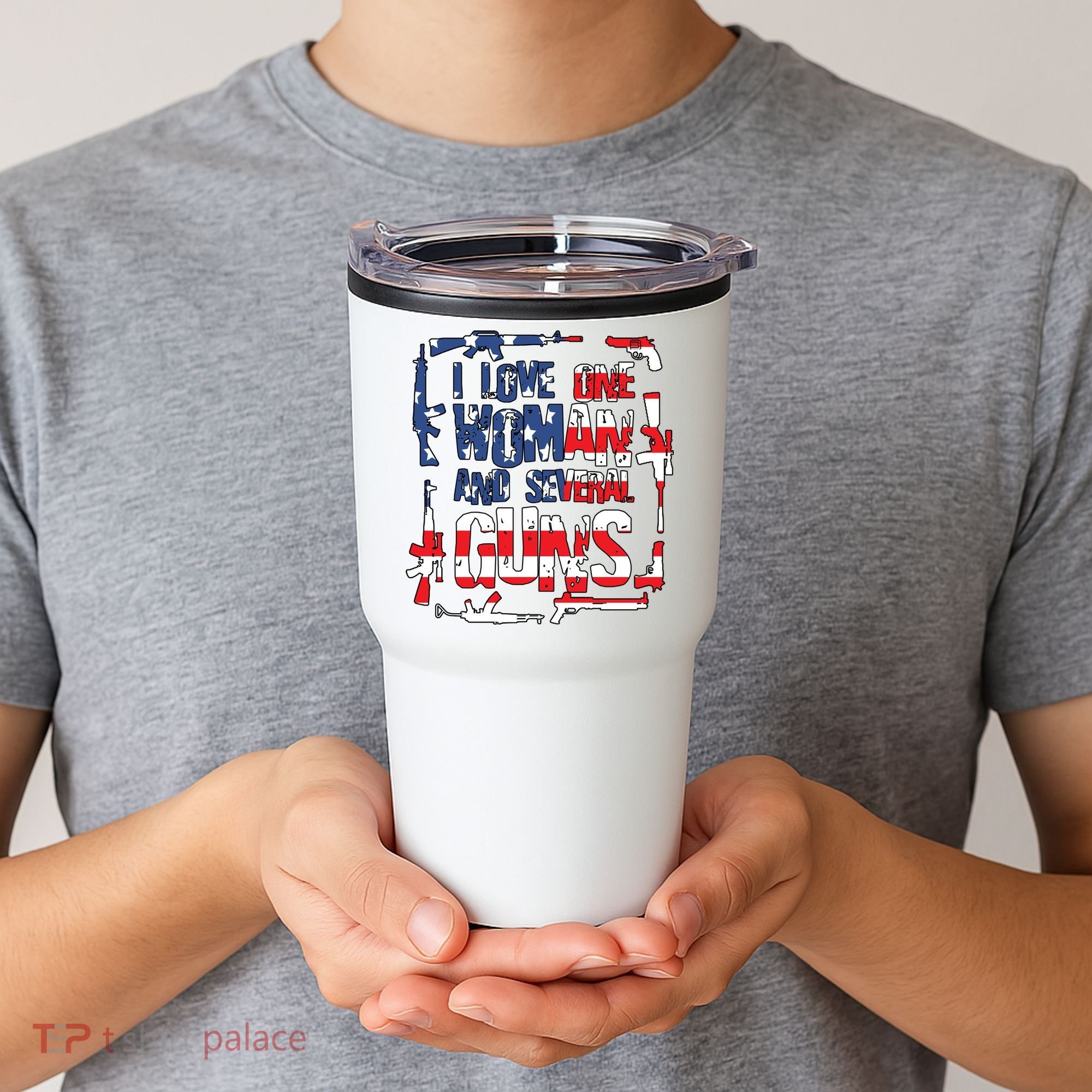I Love One Woman And Several Guns Tumbler