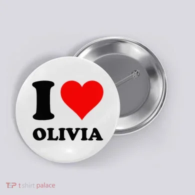 I Love Olivia Button
