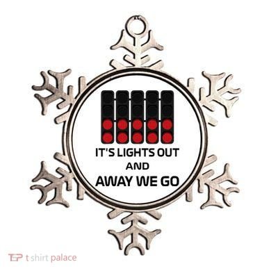 It's Lights Out And Away We Go Formula Racing Circuits Sport Ornament
