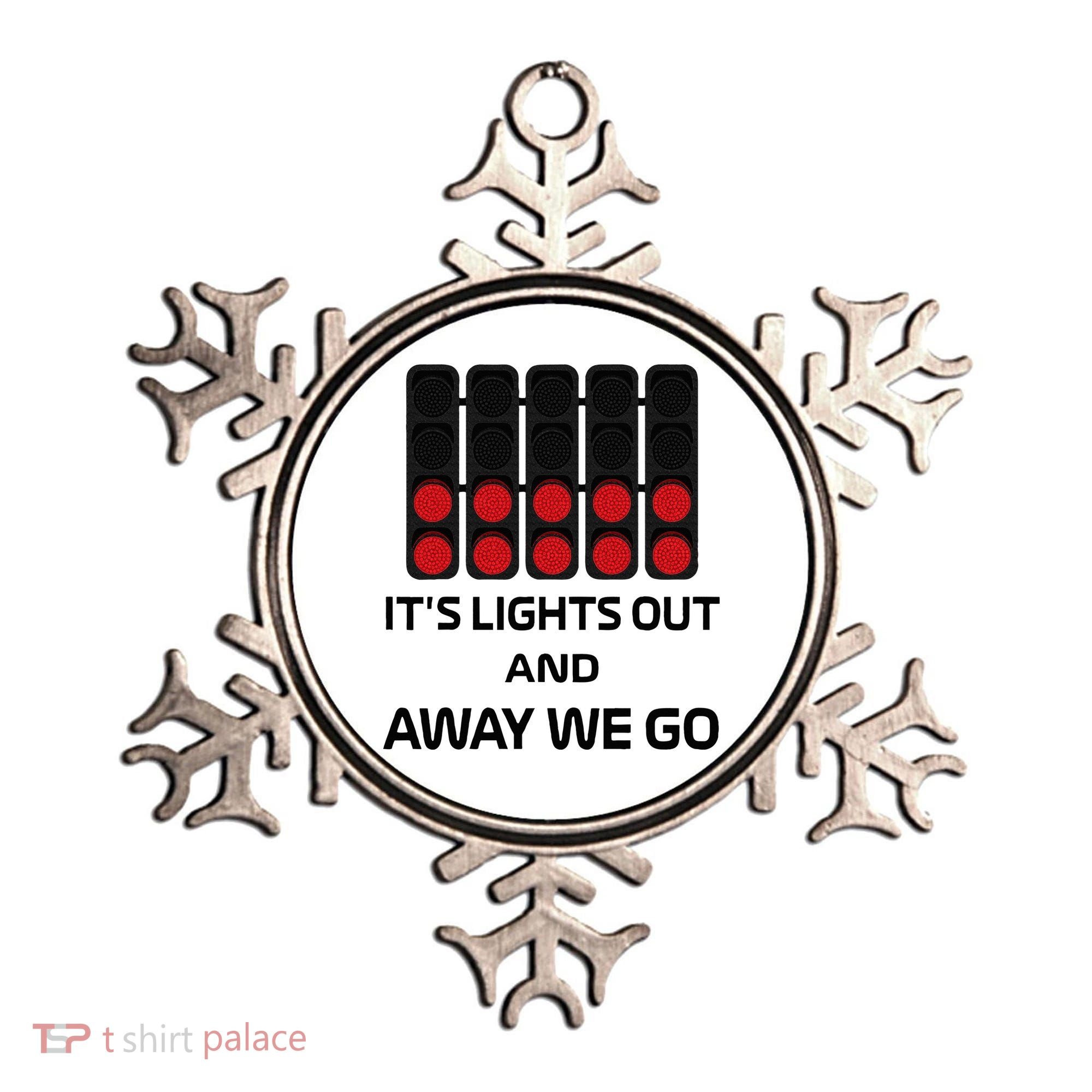 It's Lights Out And Away We Go Formula Racing Circuits Sport Ornament