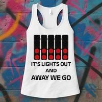 It's Lights Out And Away We Go Formula Racing Circuits Sport Women's Tank Top thumb 3