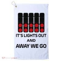 It's Lights Out And Away We Go Formula Racing Circuits Sport Golf Towel thumb 0