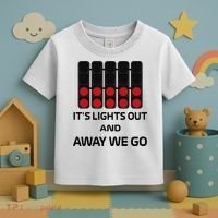 It's Lights Out And Away We Go Formula Racing Circuits Sport Toddler T-Shirt thumb 3