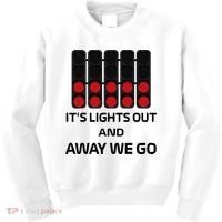 It's Lights Out And Away We Go Formula Racing Circuits Sport Kids Sweatshirt thumb 0