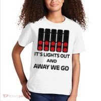 It's Lights Out And Away We Go Formula Racing Circuits Sport Kids T-Shirt thumb 2