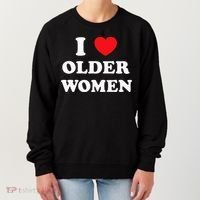 I Love Older Women Heart Hot Moms Women's Sweatshirt thumb 0