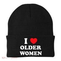 I Love Older Women Heart Hot Moms Beanie thumb 0