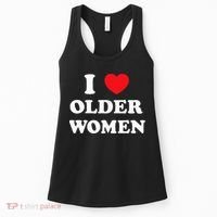 I Love Older Women Heart Hot Moms Women's Tank Top thumb 0