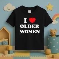 I Love Older Women Heart Hot Moms Toddler T-Shirt thumb 3