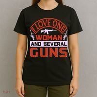 I Love One Woman And Sereval Guns T-Shirt thumb 4