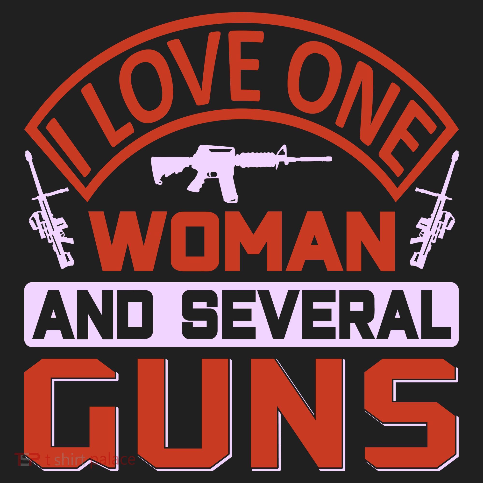 I Love One Woman And Sereval Guns Beanie
