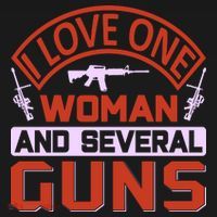 I Love One Woman And Sereval Guns Women's Hoodie thumb 2