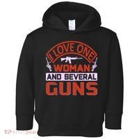 I Love One Woman And Sereval Guns Toddler Hoodie thumb 0