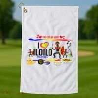 Iloilo Philippines Golf Towel thumb 1